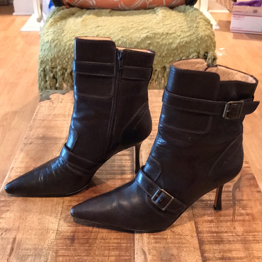 Manolo Blahnik Brown Ankle Boots
